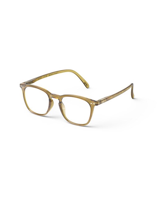 Gafas de lectura Izipizi #E forma trapecio verde golden 2