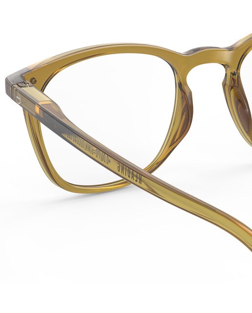 Gafas de lectura Izipizi #E forma trapecio verde golden 4