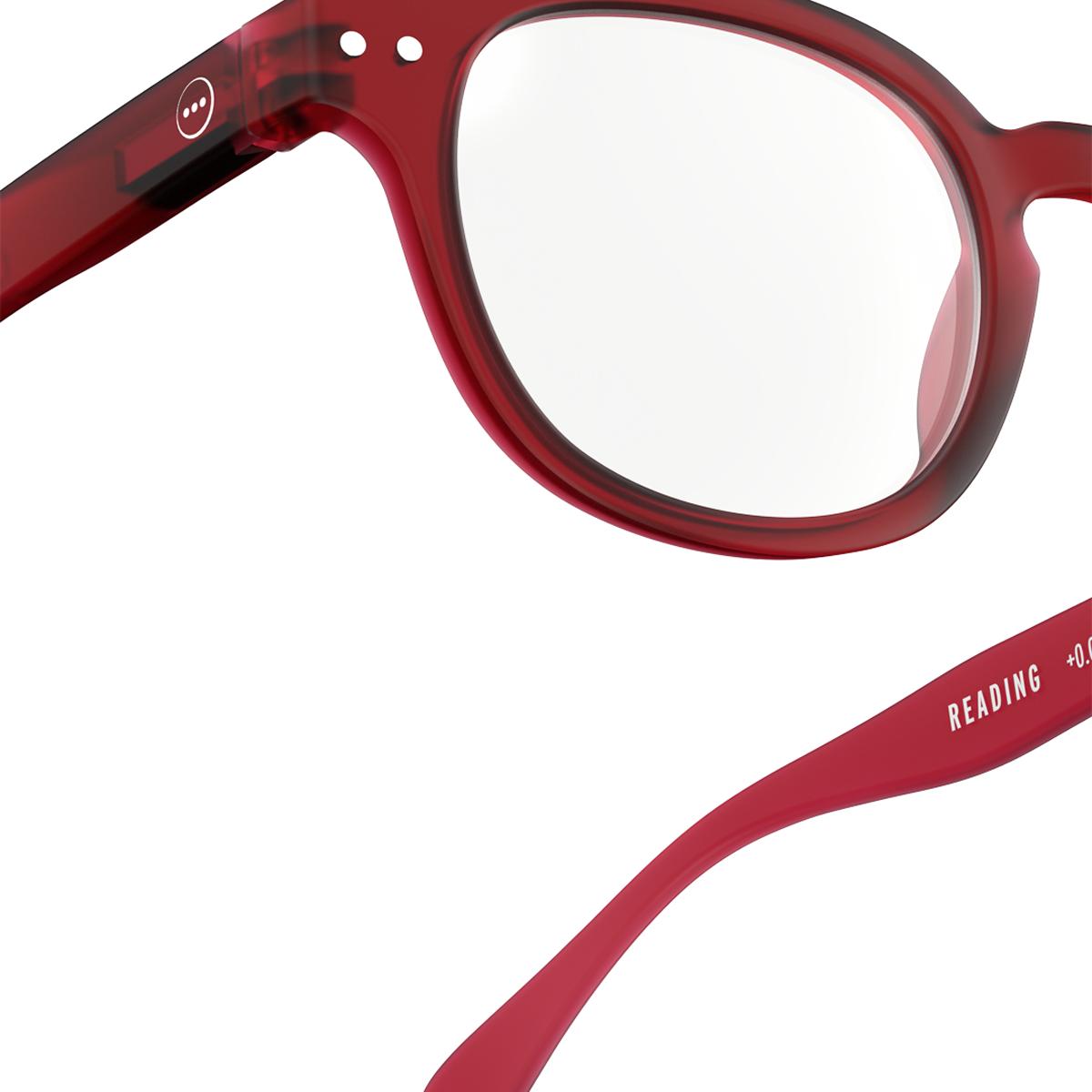 Gafas de lectura Izipizi #C forma cuadrada rojo cherry 3