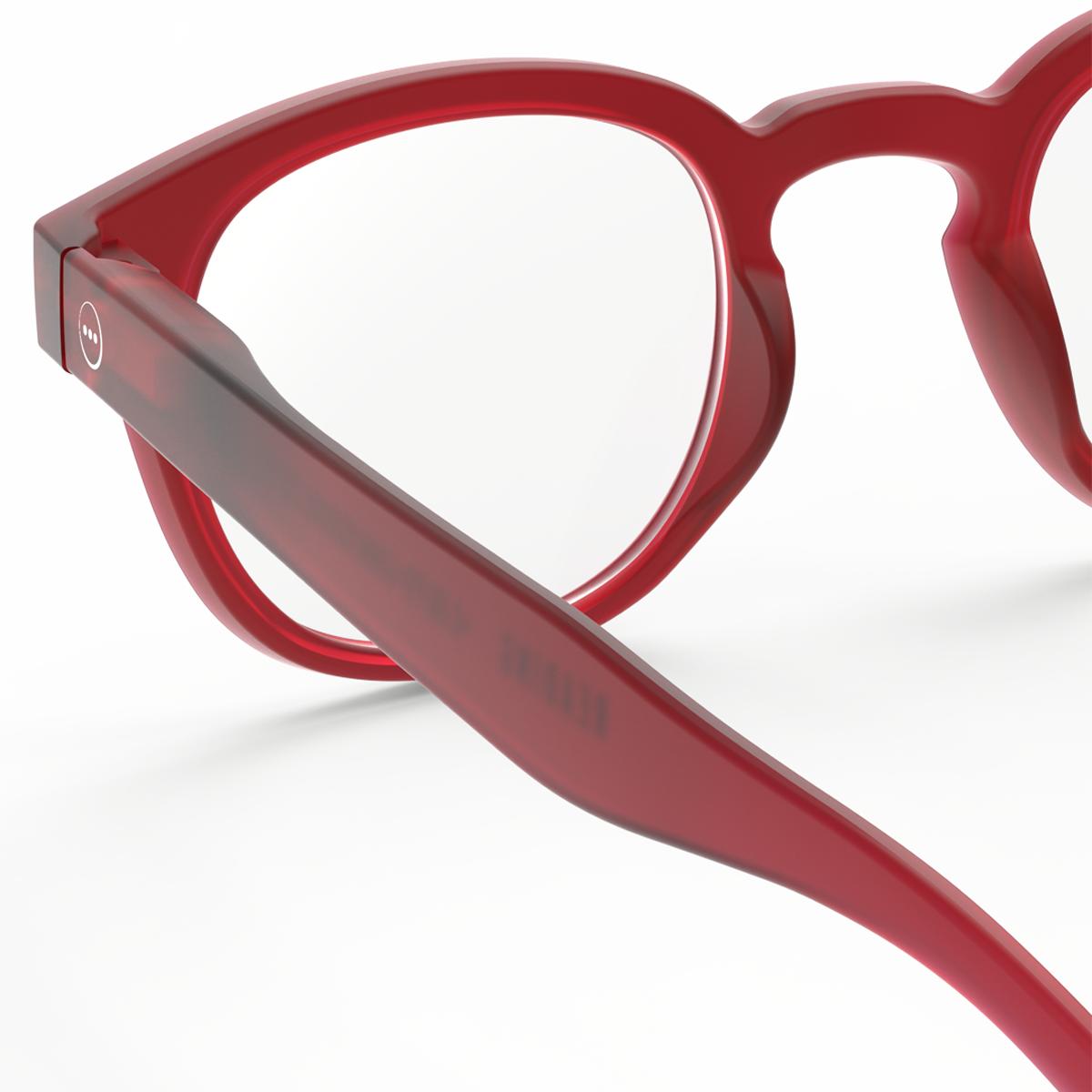 Gafas de lectura Izipizi #C forma cuadrada rojo cherry 4