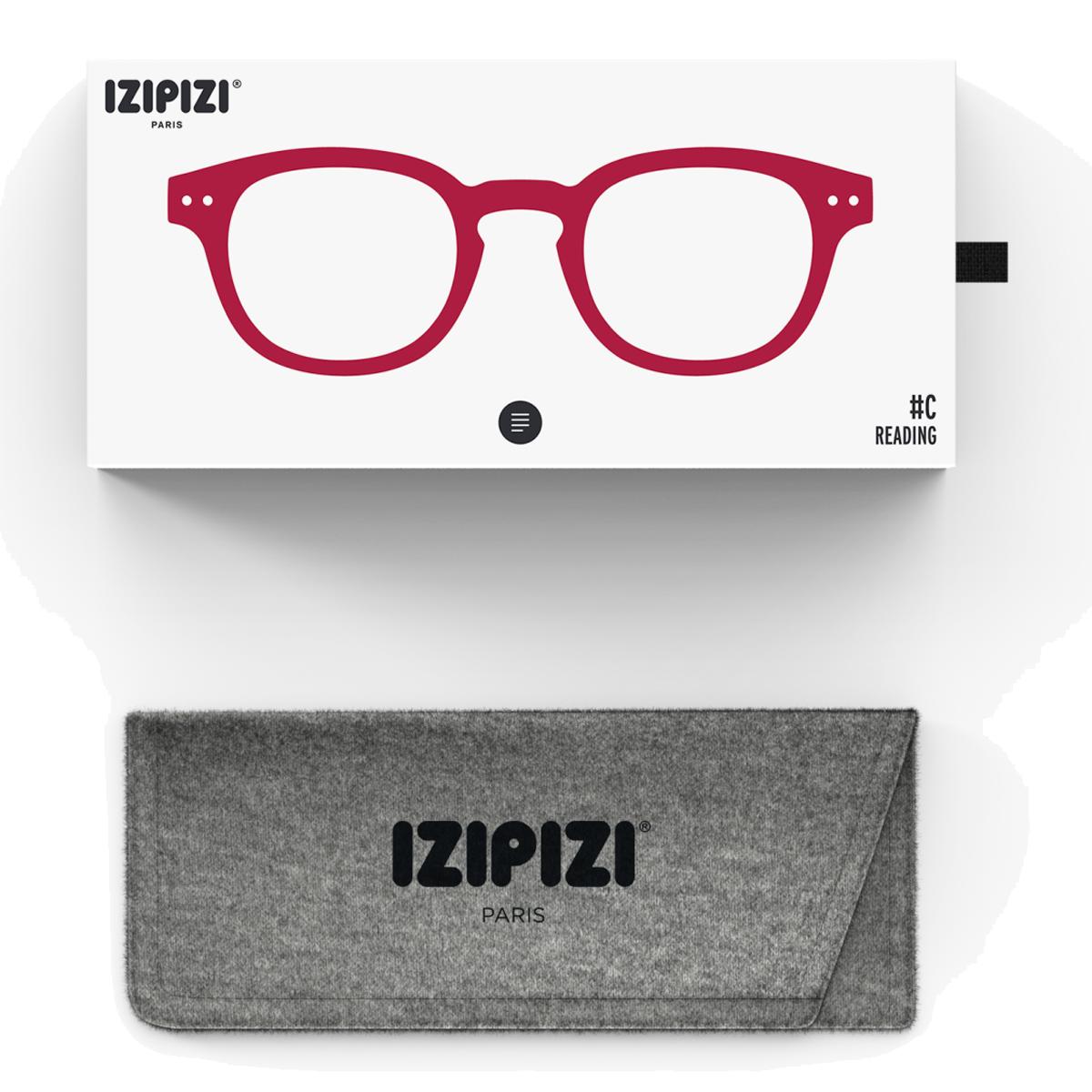 Gafas de lectura Izipizi #C forma cuadrada rojo cherry 5