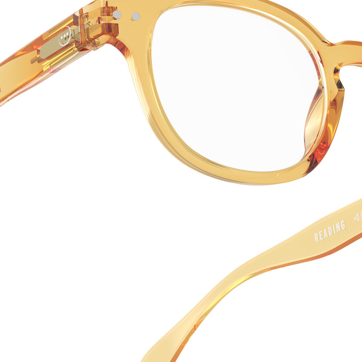 Gafas de lectura Izipizi #C forma cuadrada marrón amarillo golden canyon +1,0 3
