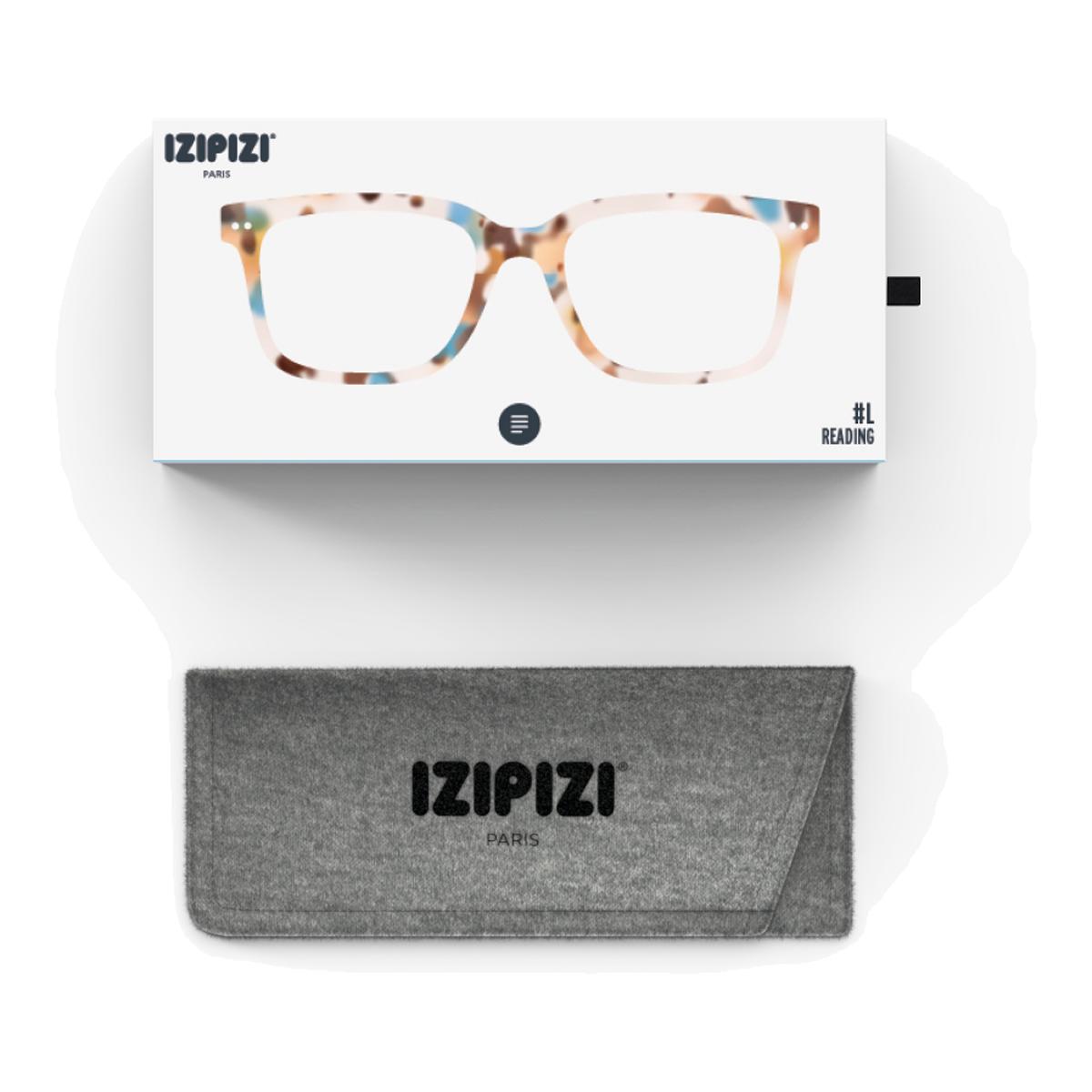 Gafas de lectura Izipizi #L forma rectangular CAREY azul 5