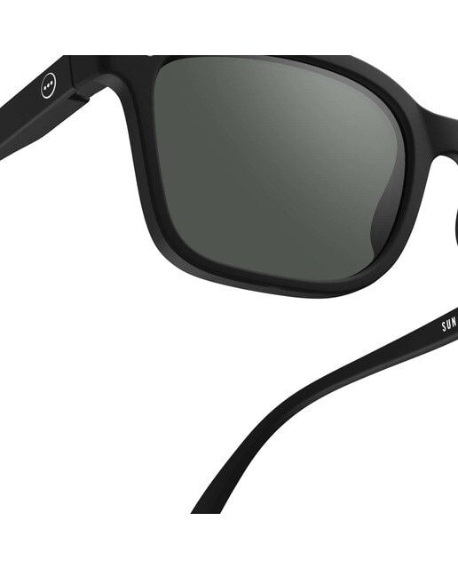 Óculos de Sol # L de Forma Retangular - Preto 3