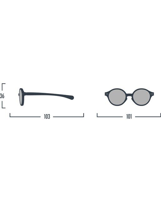 Gafas de sol para bebés de 0 a 9 meses Izipizi #D forma pantos rosa pastel 5