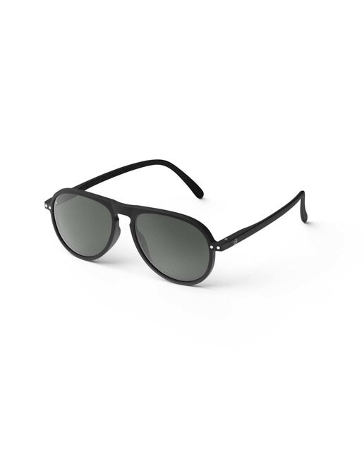 Óculos de Sol # I de Forma Aviador - Preto 3