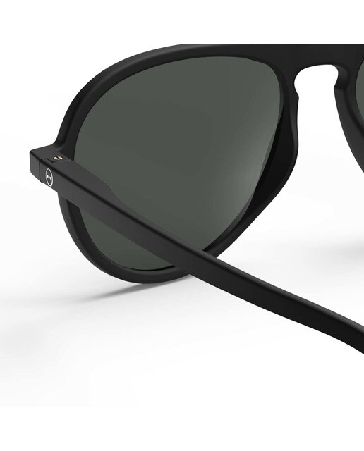 Óculos de Sol # I de Forma Aviador - Preto 5