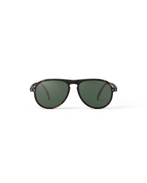 Óculos de Sol # I de Forma Aviador - Carey/Lente Verde 1