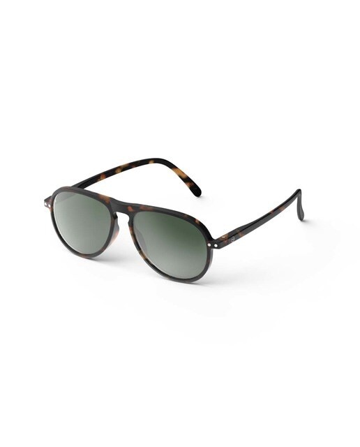 Óculos de Sol # I de Forma Aviador - Carey/Lente Verde 2