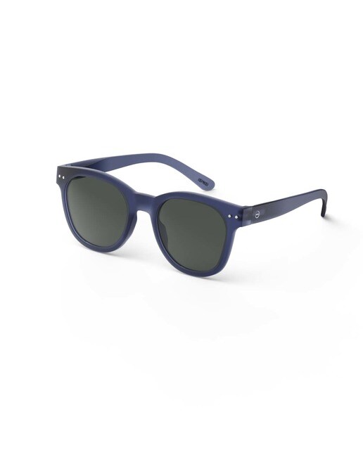 Óculos de Sol # N em Forma de Trapézio - Azul-Marinho 2