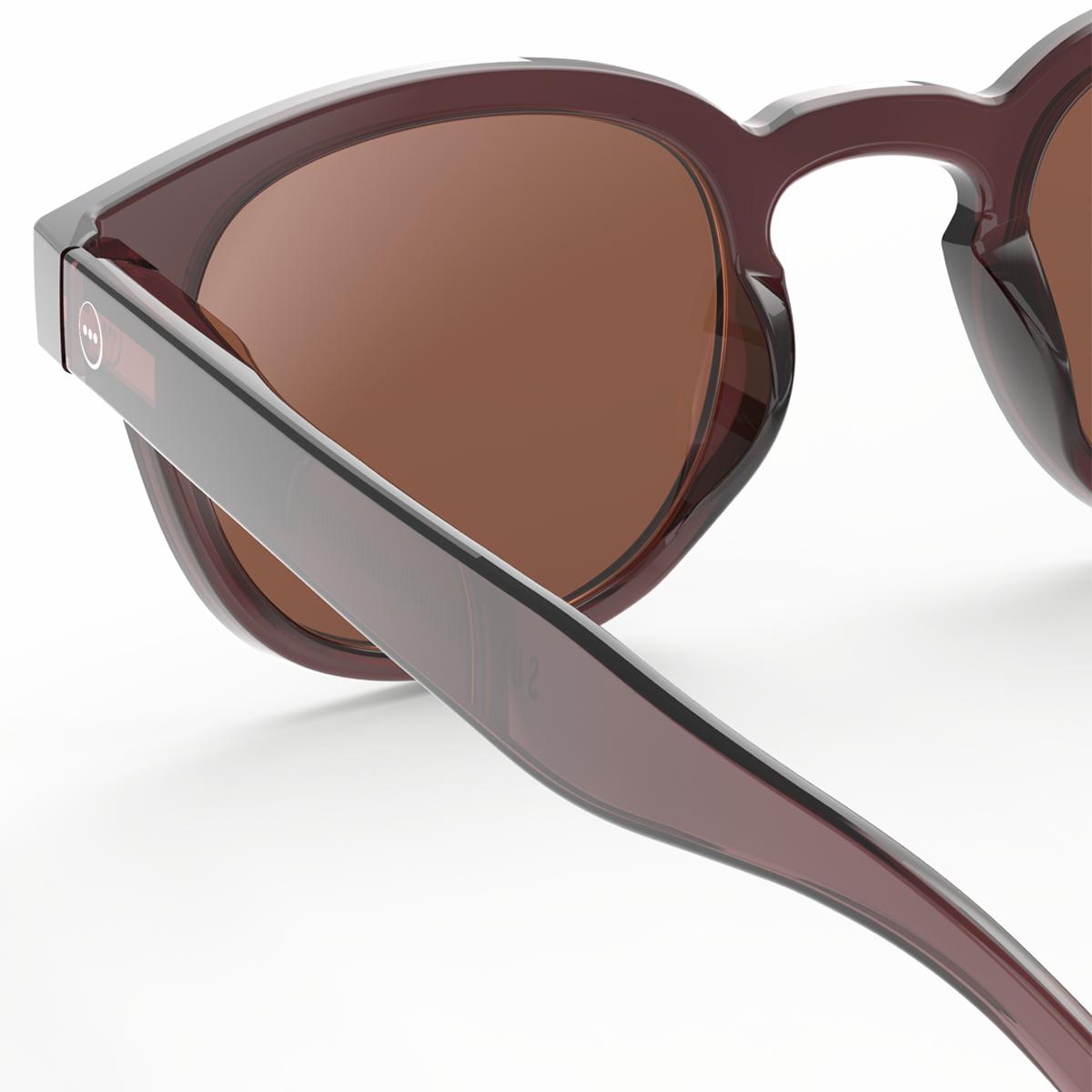 Gafas Izipizi de sol #C forma cuadrada marrón old leather 4