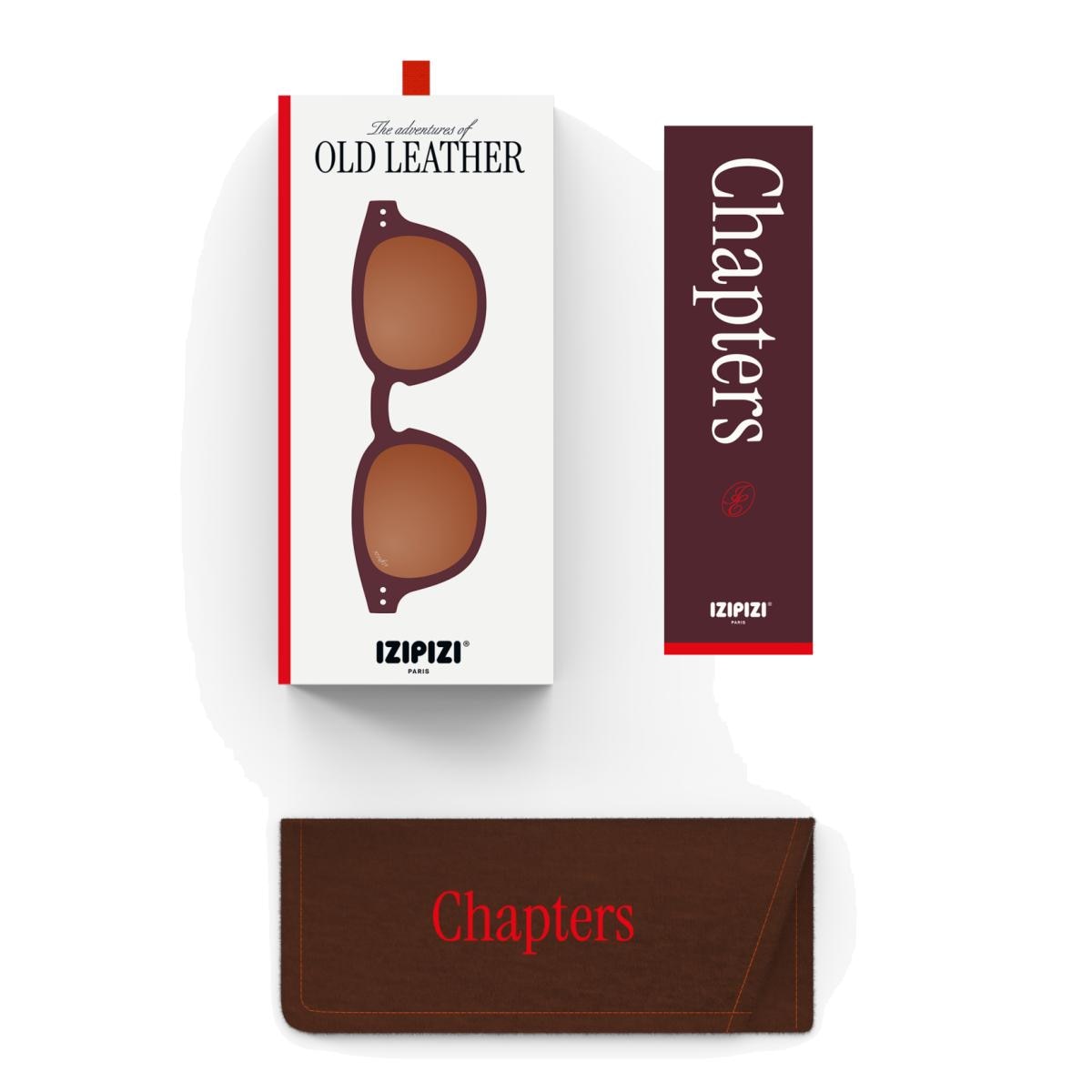 Gafas Izipizi de sol #C forma cuadrada marrón old leather 5