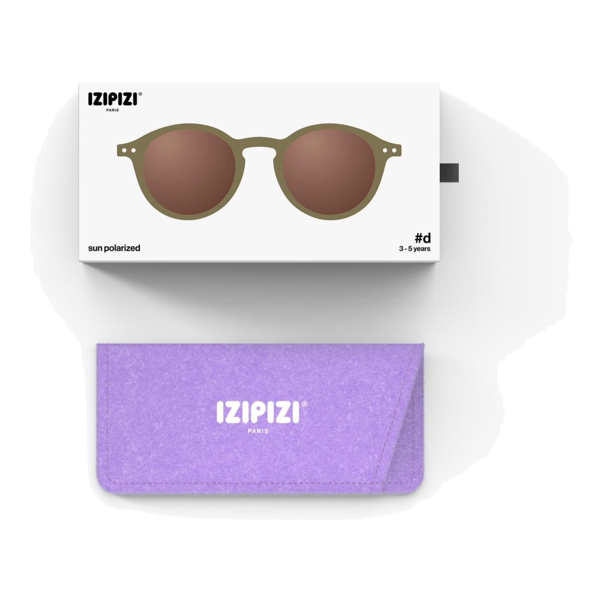 Imagen 5 de Gafas de sol para niños de 3 a 5 años Izipizi #D forma pantos verde oliva