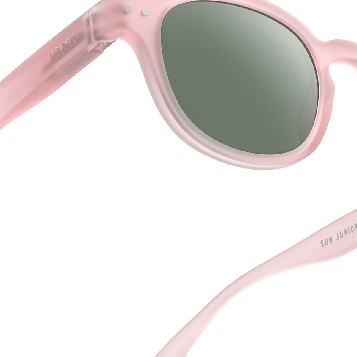 Gafas de sol para niños de 7 a 11 años Izipizi #C forma cuadrada rosa 3