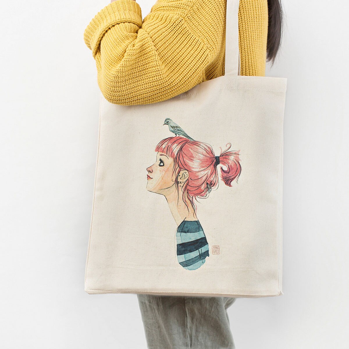 Mala Tote Cuquiland Pássaros na Cabeça 2