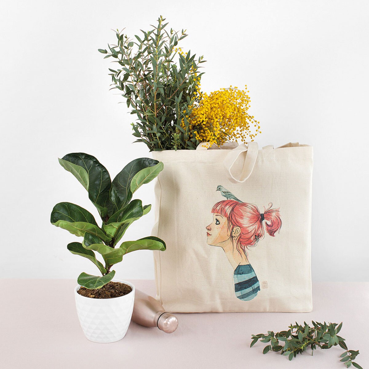 Mala Tote Cuquiland Pássaros na Cabeça 3
