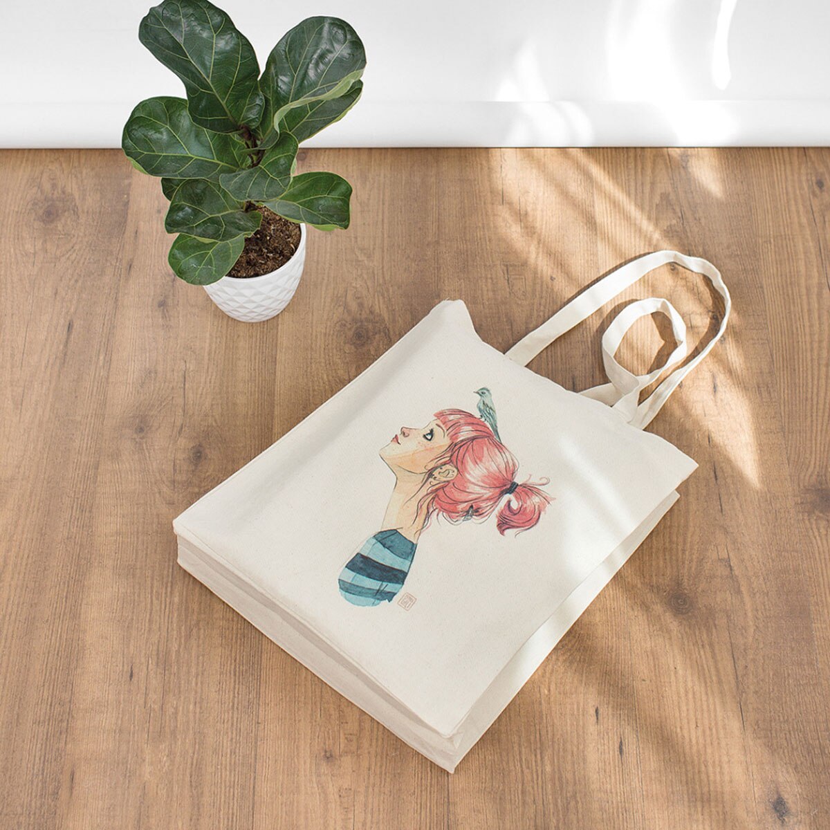 Mala Tote Cuquiland Pássaros na Cabeça 5
