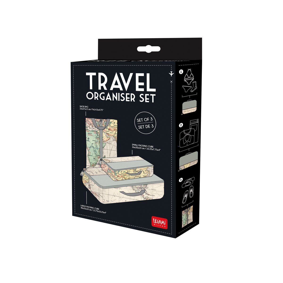 Conjunto Organizadores de Viagem 3