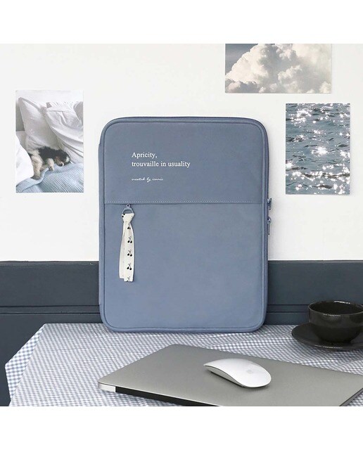 Capa 13 Polegadas Acolchoada Cottony Laptop - Azul 2