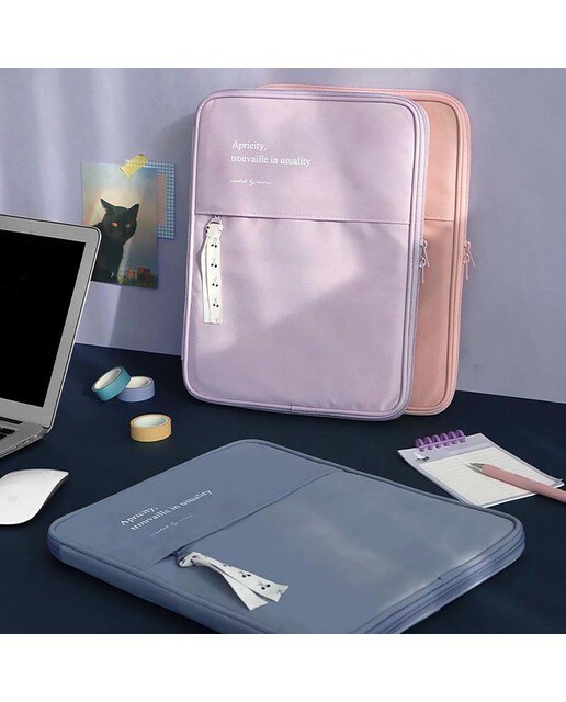 Capa 13 Polegadas Acolchoada Cottony Laptop - Azul 7