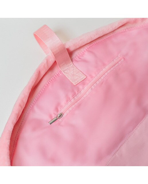Necessaire de maquilhagem Flamingueo com desenho ondulado concha rosa 7
