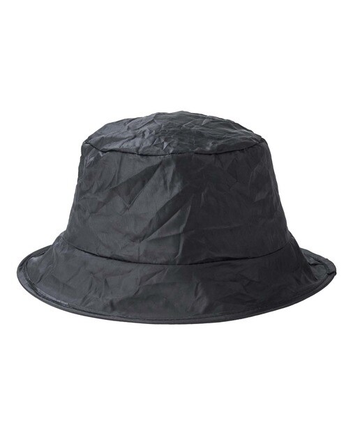 Gorro impermeável dobrável preto Preto-1