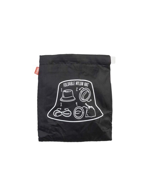 Gorro impermeável dobrável preto Preto-2