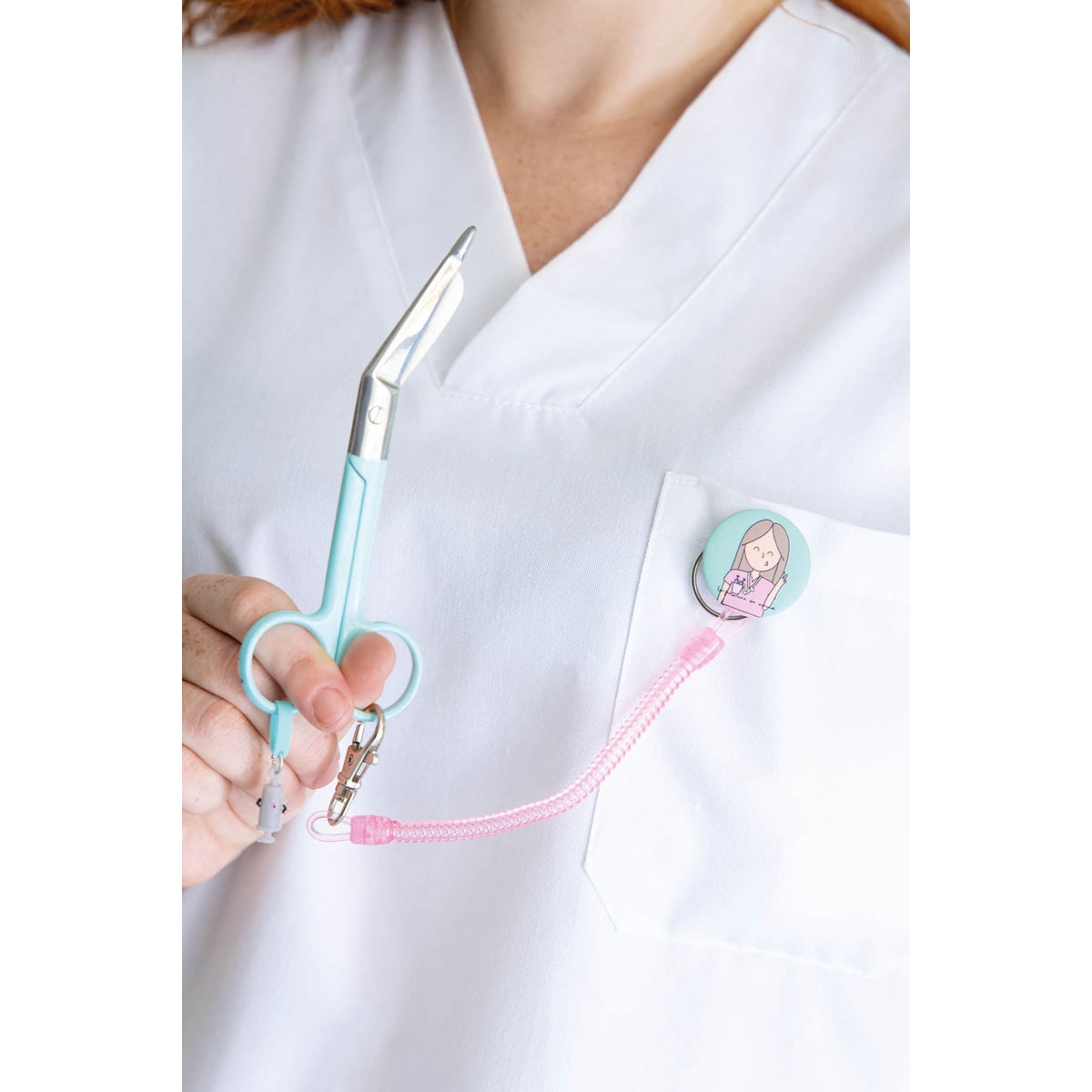 Porta-tesoura Enfermera en Apuros rosa Enfermeira 3