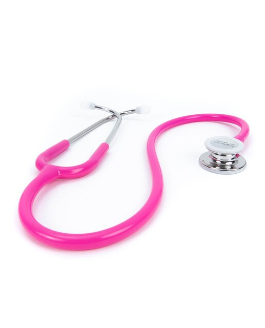 Estetoscopio Classic Edition Enfermera en Apuros Plata Fucsia 2