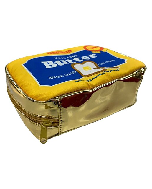 Estuche portatodo divertido YUP! En piel vegana rectangular grande con cremallera y detalles bordados 4