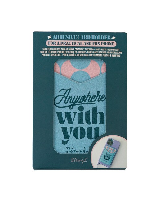 Porta Cartões Adesivo para Telemóvel: Anywhere With You 1