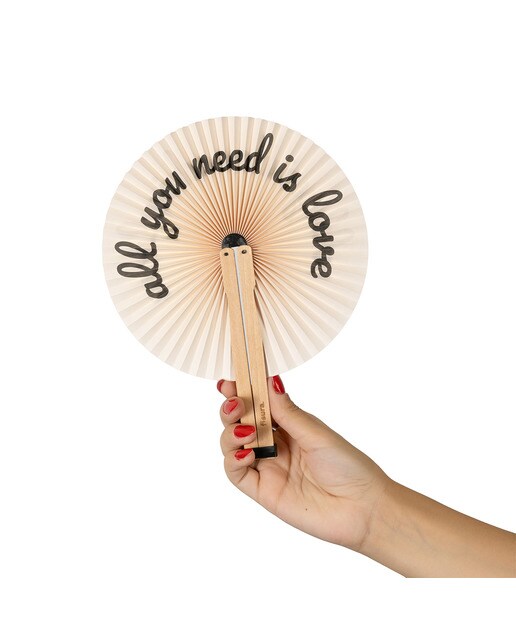 Imagen 0 de Abanico pai pai Fisura all you need is love