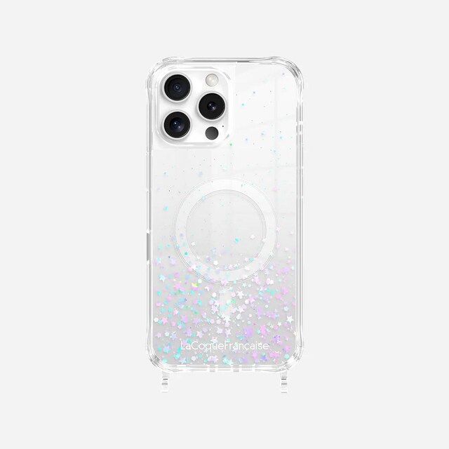 Imagen 0 de Funda antigolpes transparente LaCoqueFrançaise iPhone 12/12 pro con anillos de silicona transparentes
