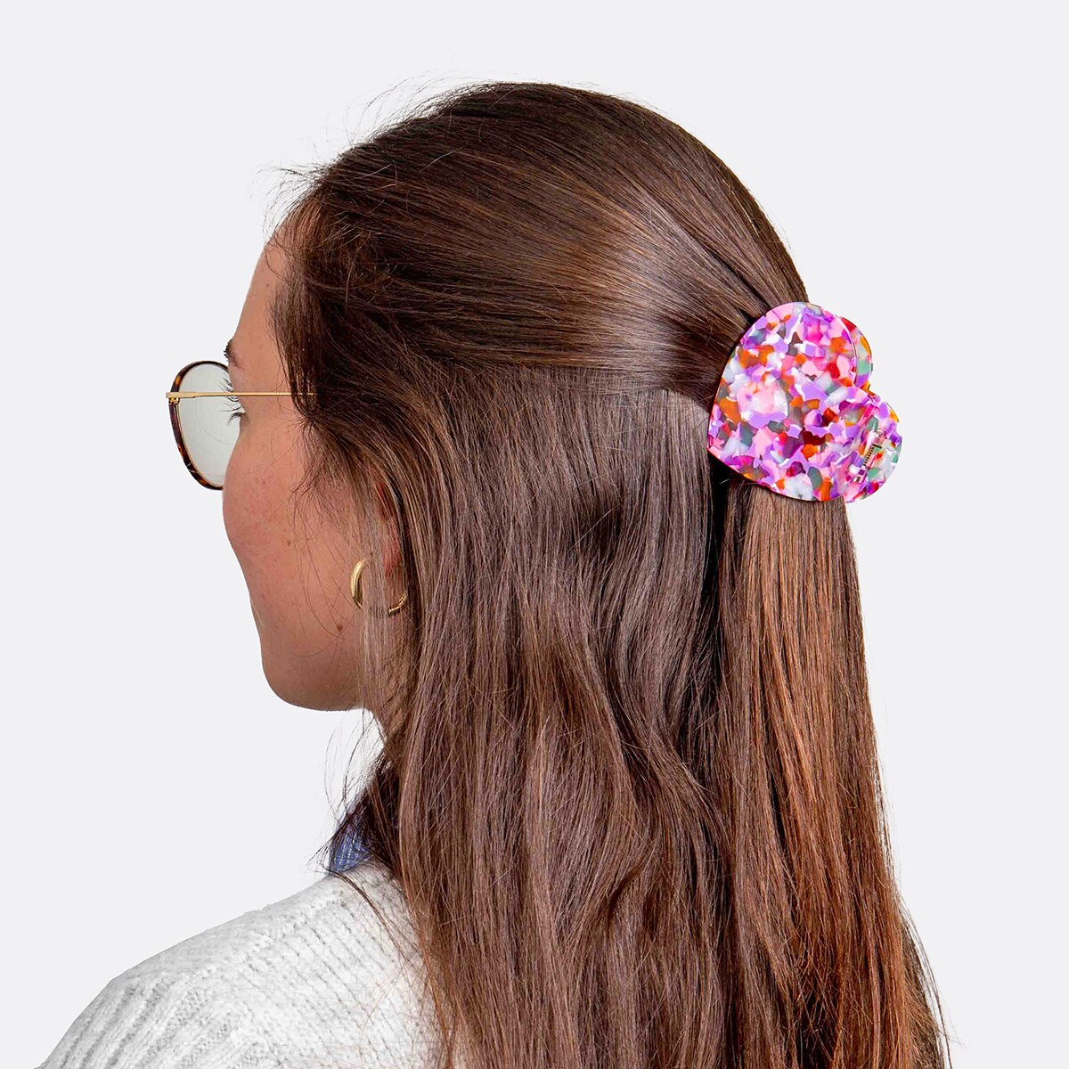 Mola para Cabelo Eat My Socks Coração Multicolor 2