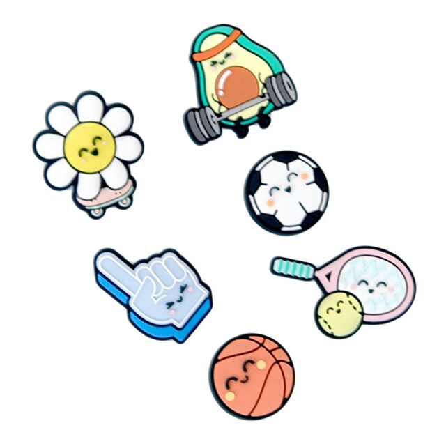 Imagem 0 de Charms Mr Wonderful Margarida, dedo, abacate, basquetebol, futebol e ténis