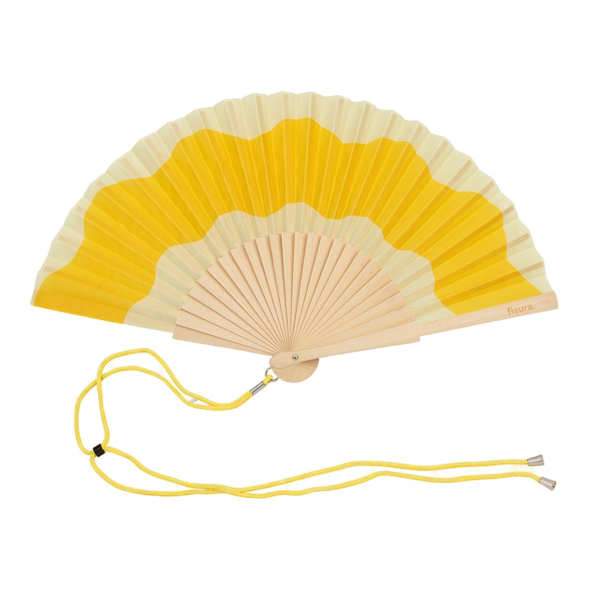 Imagem 0 de Leque Fisura Ondas Amarelo