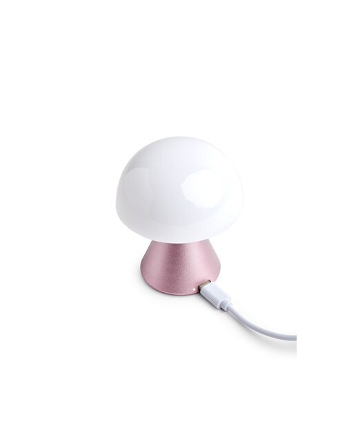 Mini candeeiro Led rosa e branco Rosa-3