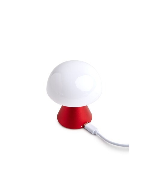 Mini candeeiro Led vermelho e branco Vermelho-3
