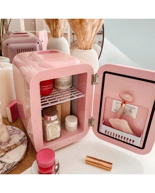 Frigorífico Portátil Elétrico Vintage 4 Litros Rosa Pastel 3
