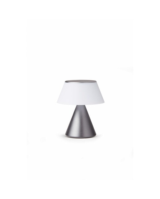 Candeeiro LED Portátil - Cinzento Metálico 1