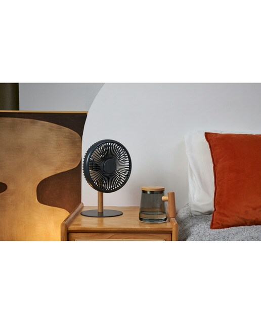Ventilador Desing com Luz - Cinzento 3