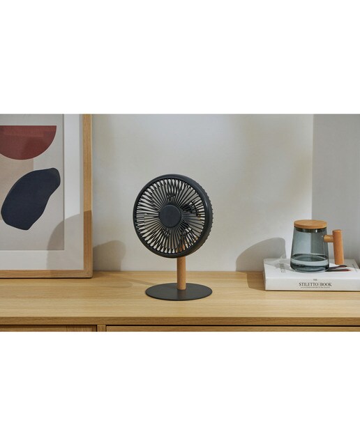 Ventilador Desing com Luz - Cinzento 4