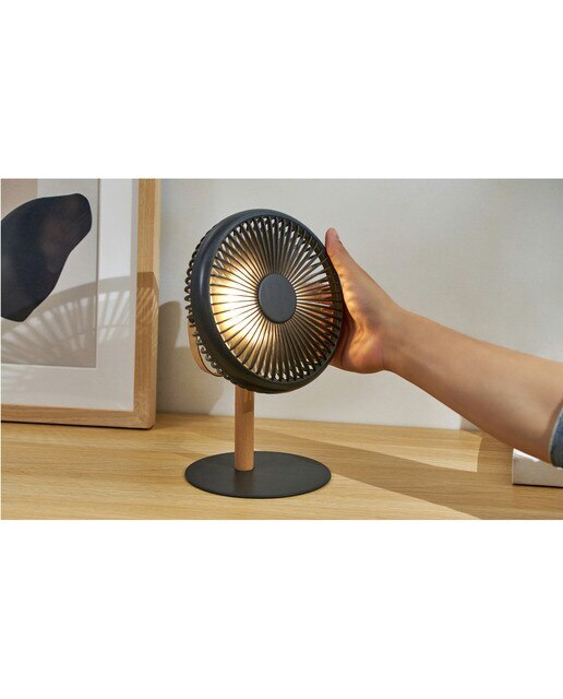 Ventilador Desing com Luz - Cinzento 6