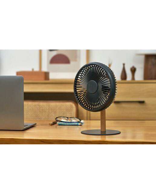 Ventilador Desing com Luz - Cinzento 8