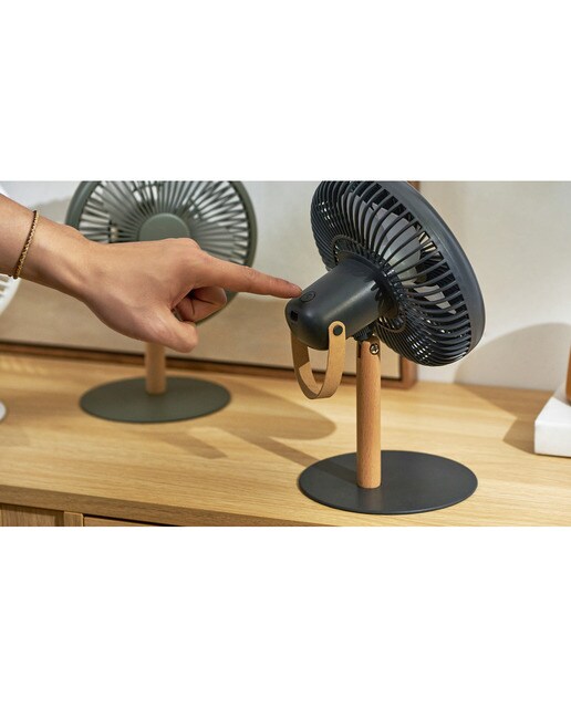 Ventilador Desing com Luz - Cinzento 9