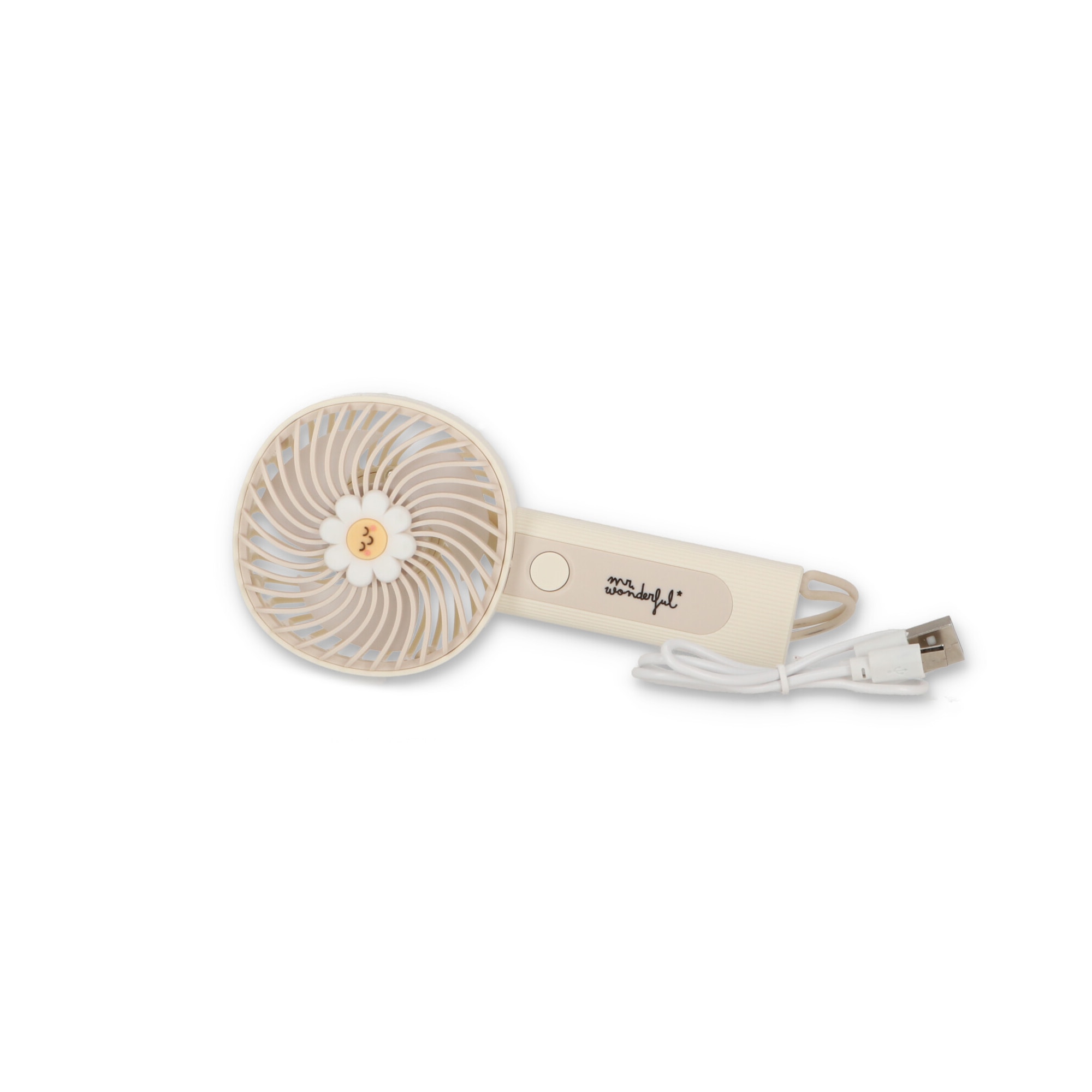 Mini ventilador de mano Mr Wonderful: Margarita rosa 1
