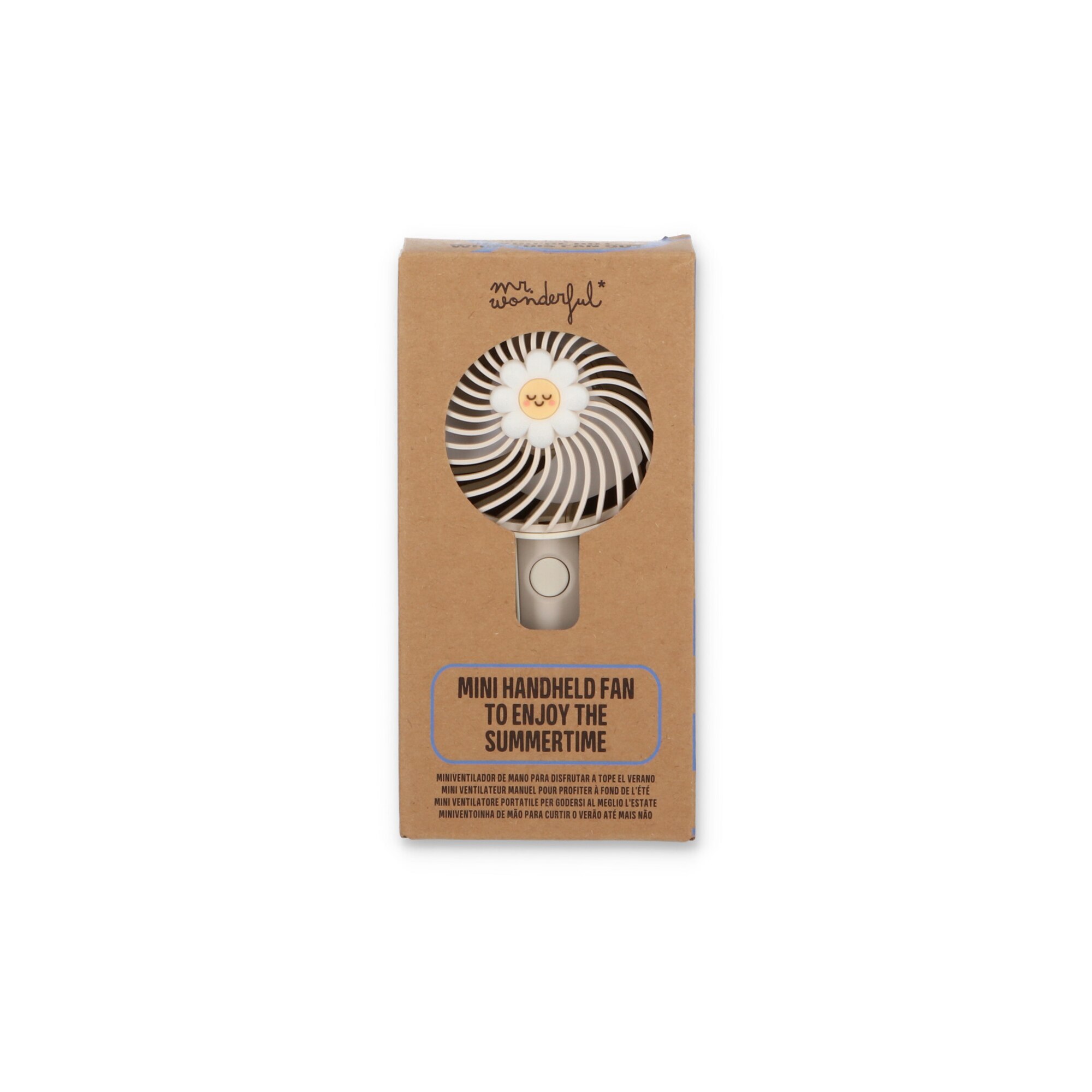 Mini ventilador de mano Mr Wonderful: Margarita rosa 5
