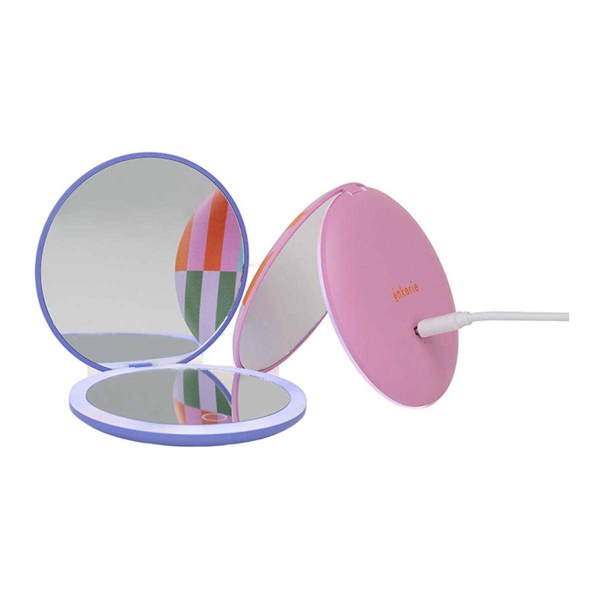 Imagem 0 de Espelho de Bolso Kikkerland com Luz