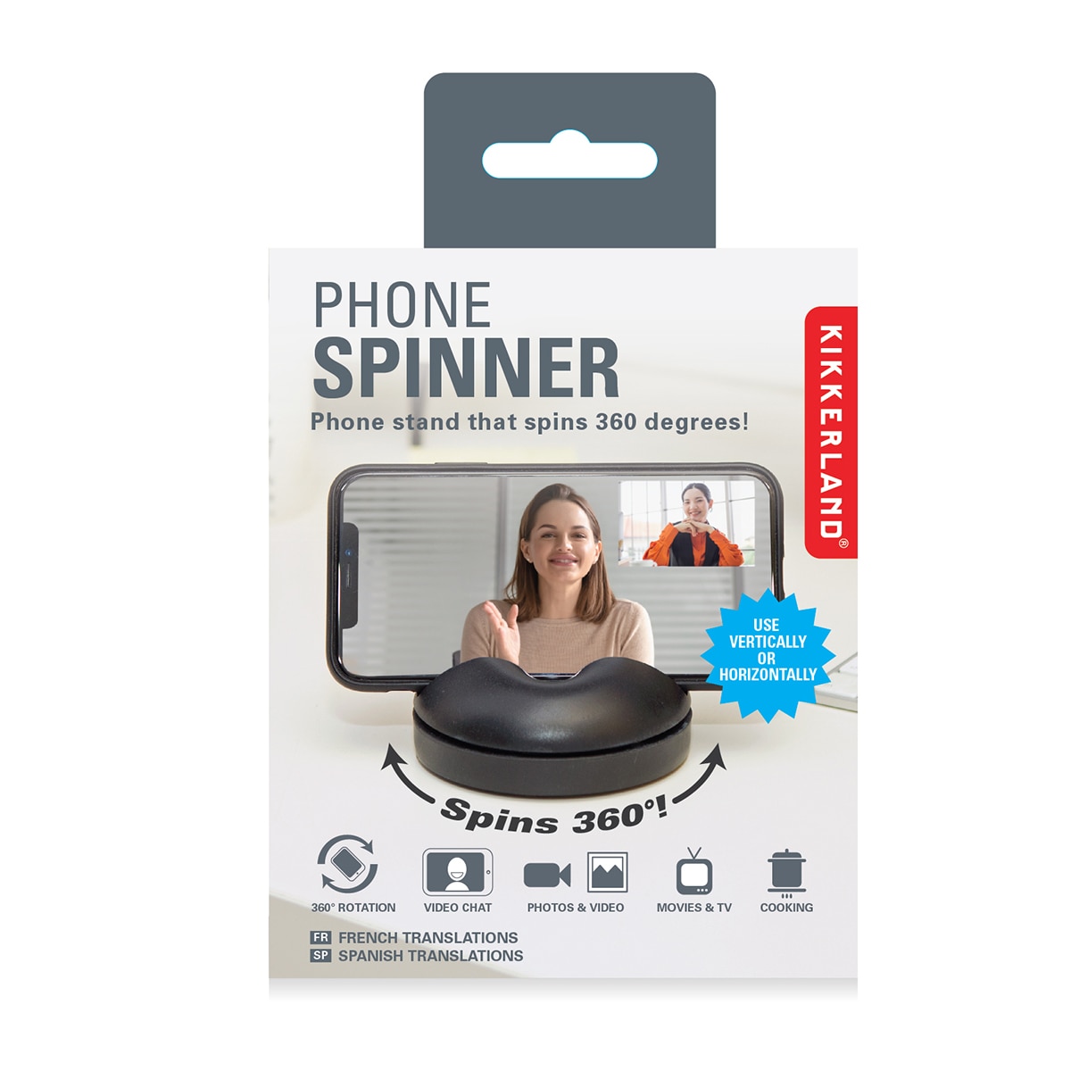 Suporte panorâmico preto para telemóvel 3
