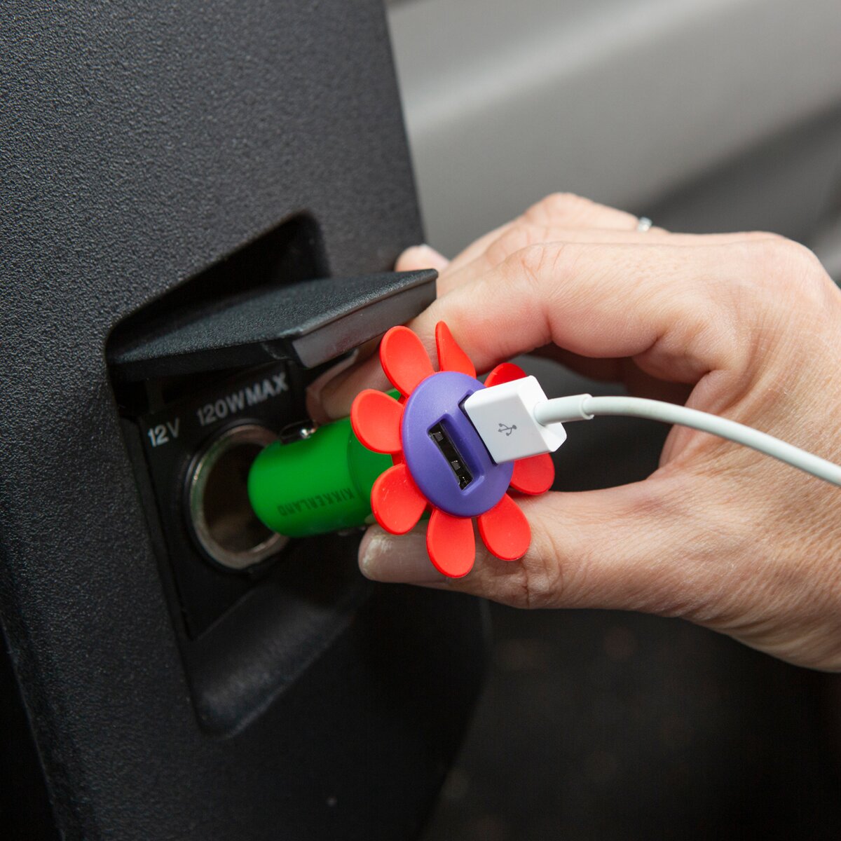 Flor Carregador USB Duplo 2